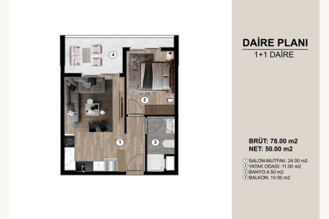 Daire Erdemli, Mersin, Türkiye №227857 - 27
