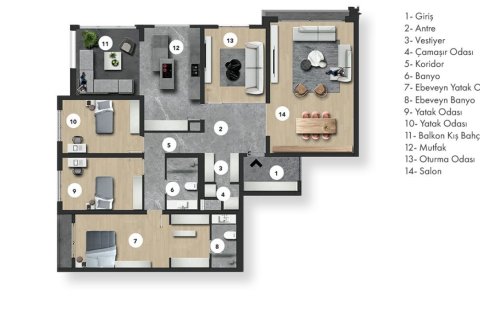 Wohnung  in Ankara, Türkei Nr. 227860 - 14
