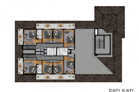 Dubleks daire   Alanya, Antalya, Türkiye №93897 - 23