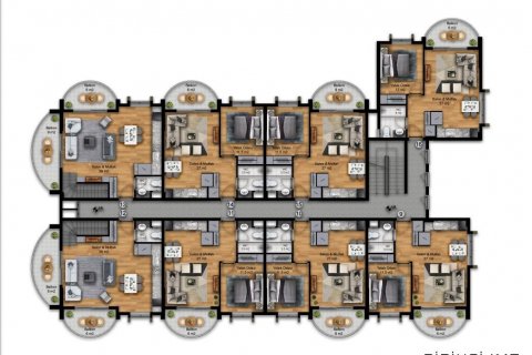 Dubleks daire   Alanya, Antalya, Türkiye №93897 - 22
