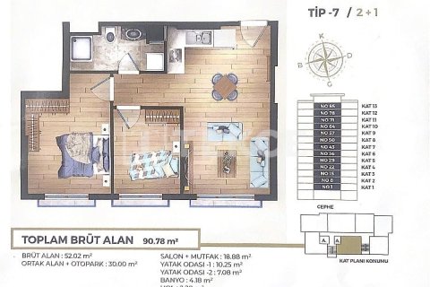 1+1 Lägenhet i istanbul, Turkiet Nr. 217848 - 14