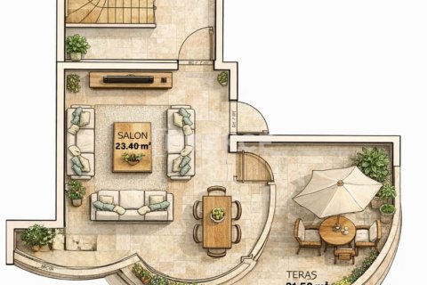 3+1 Lejlighed i Serik, Antalya, Tyrkiet Nr. 222176 - 25