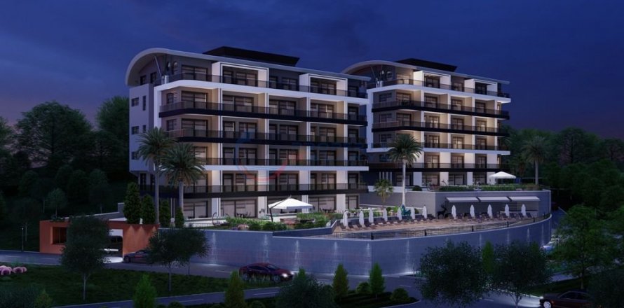 1+1 Lejlighed i Alanya, Antalya, Tyrkiet Nr. 211444
