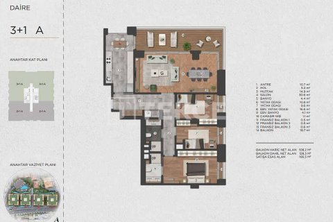 3+1 Leilighet i Istanbul, Tyrkia Nr. 223099 - 21