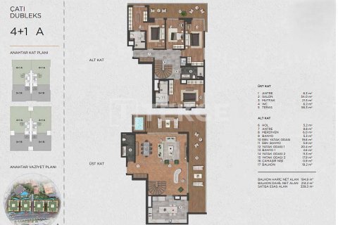 3+1 Leilighet i Istanbul, Tyrkia Nr. 223099 - 19