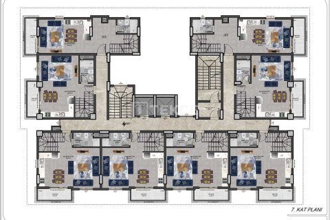 2+1 Takvåning i Alanya, Antalya, Turkiet Nr. 237558 - 14