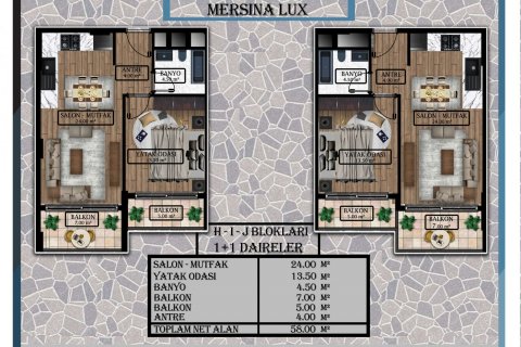2+1 Lägenhet i Erdemli, Mersin, Turkiet Nr. 192882 - 23