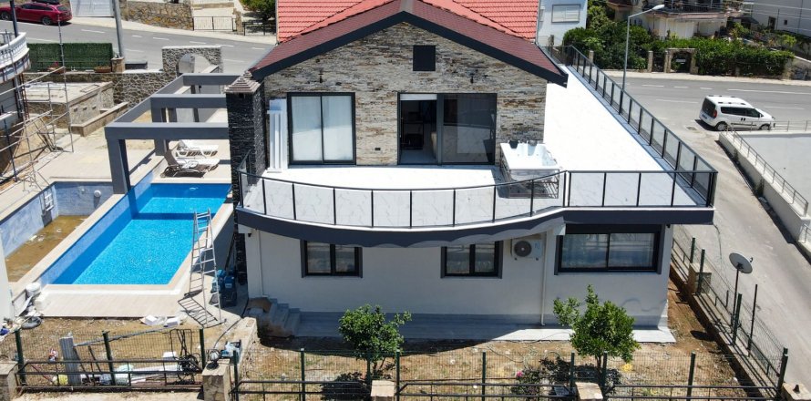 Вилла 5+1 в Каргыджаке, Аланья, Анталья, Турция №118073