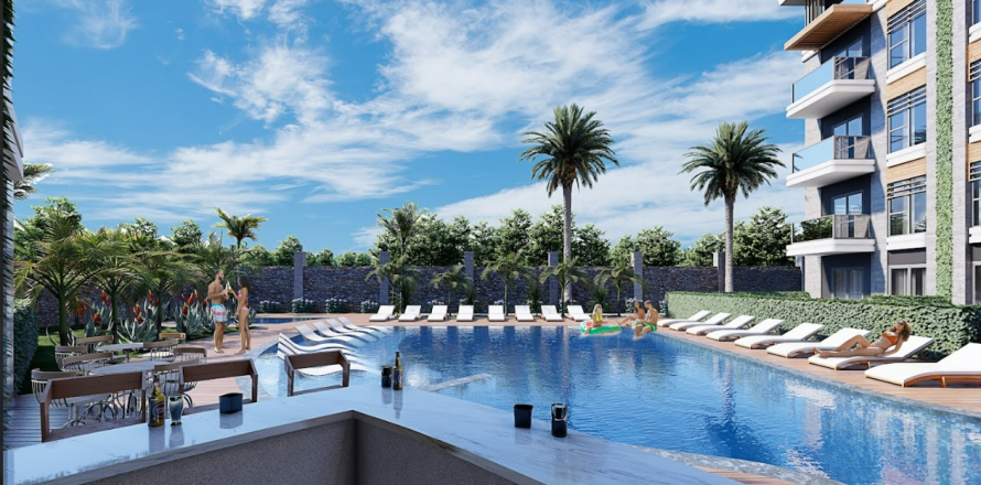 3+1 Lejlighed i Tosmur, Alanya, Antalya, Tyrkiet Nr. 114435