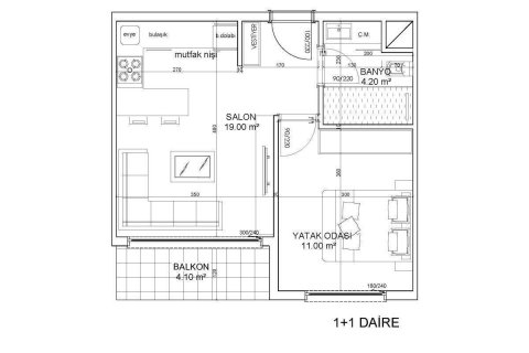 Daire 1+1 Altıntaş, Antalya, Türkiye №140558 - 13