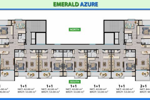 Apartment for sale  in Mersin, Turkey, studio, 65m2, No. 133100 – photo 4