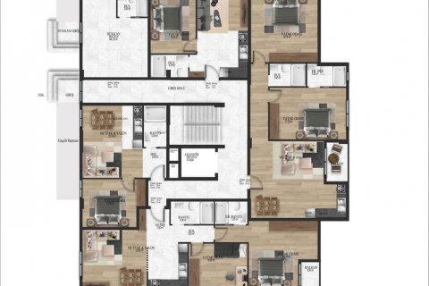 1+1 Wohnung  in Mersin, Türkei Nr. 122892 - 7