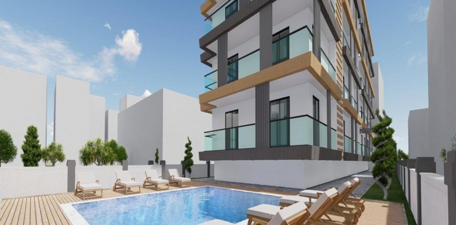 2+1 Lejlighed  i Alanya, Antalya, Tyrkiet Nr. 111388