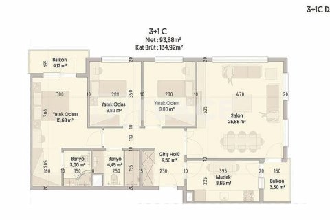 Apartment for sale in Istanbul, Turkey, 2 bedrooms, 90m2, No. 210197 – photo 14