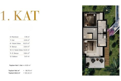Villa 2+1 Bodrum, Muğla, Türkiye №190633 - 24