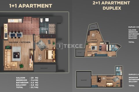 2+1 Lägenhet  i Yalova, Turkiet Nr. 193286 - 7