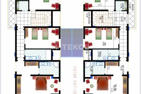 4+1 Villa  i Dosemealti, Antalya, Tyrkia Nr. 131396 - 10