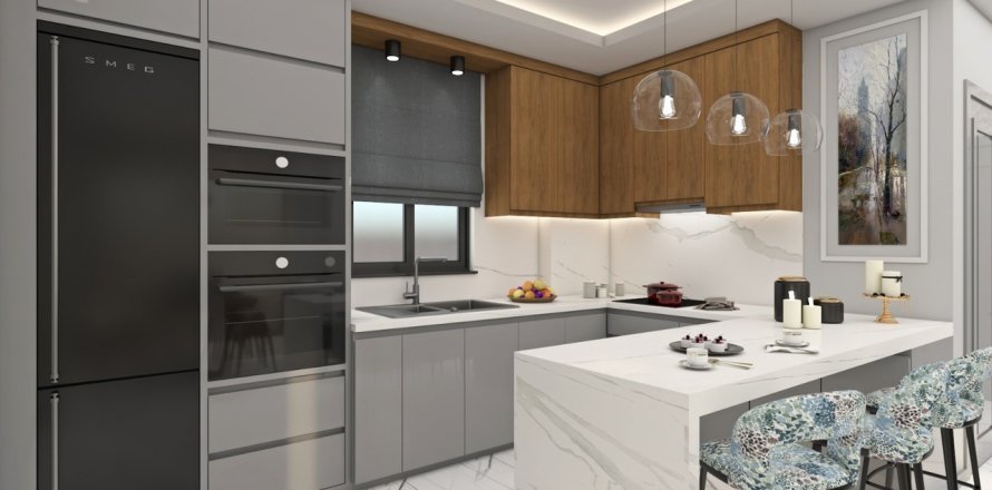 1+1 Lejlighed i White Live IV, Kestel, Antalya, Tyrkiet Nr. 147051