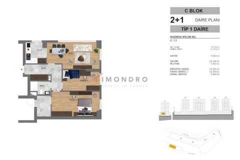 Apartment for sale in Eyup, Istanbul, Turkey, 2 bedrooms, 96m2, No. 151614 – photo 25