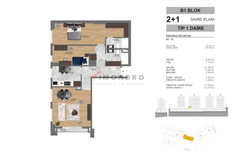 1+1 Lejlighed  i Eyup, Istanbul, Tyrkiet Nr. 151613 - 23