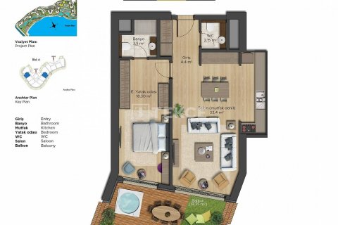 2+1 Lägenhet i istanbul, Turkiet Nr. 44844 - 5