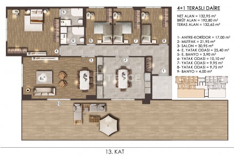Продажа квартиры в Бююкчекмедже, Стамбуле, Турция 1+1, 69м2, №150098 – фото 12
