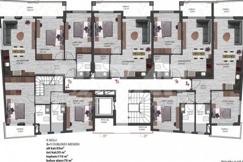Apartment for sale in Oba, Antalya, Turkey, 1 bedroom, 50m2, No. 116692 – photo 28