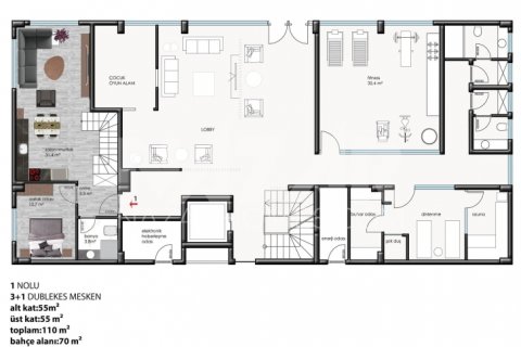 Apartment for sale in Oba, Antalya, Turkey, 1 bedroom, 50m2, No. 116692 – photo 27