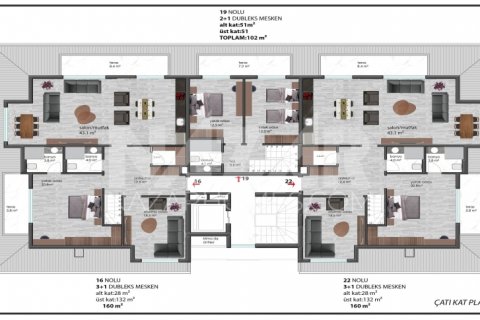 Apartment for sale in Oba, Antalya, Turkey, 1 bedroom, 50m2, No. 116692 – photo 26
