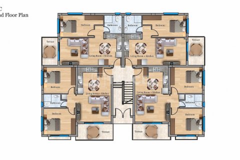 Продажа квартиры в Фамагусте, Северный Кипр 2+1, 90м2, №68084 – фото 9