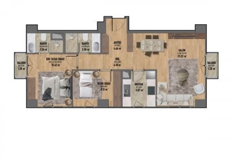 Apartment for sale  in Istanbul, Turkey, 61m2, No. 115224 – photo 24