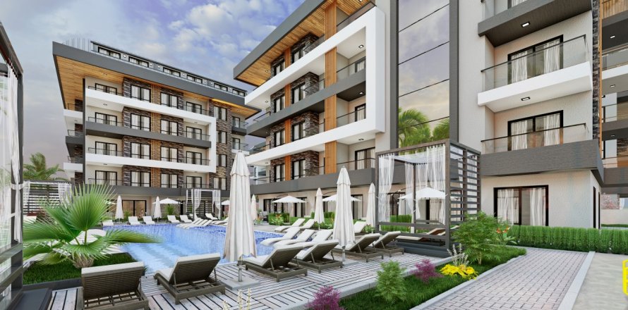 1+1 Lägenhet  i Alanya, Antalya, Turkiet Nr. 133207