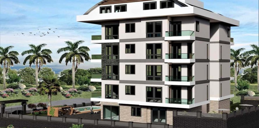 Daire Morganite Residence 1+1, Payallar, Alanya, Antalya, Türkiye №117942