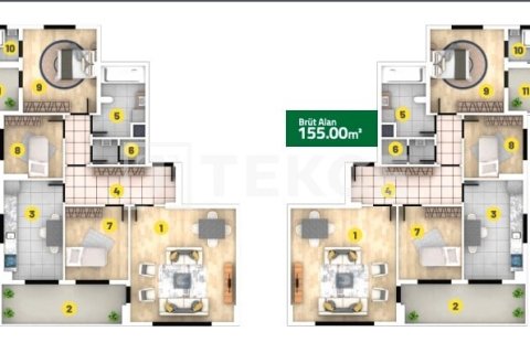 Продажа квартиры  в Араклы, Трабзоне, Турция 3+1, 130м2, №119112 – фото 21