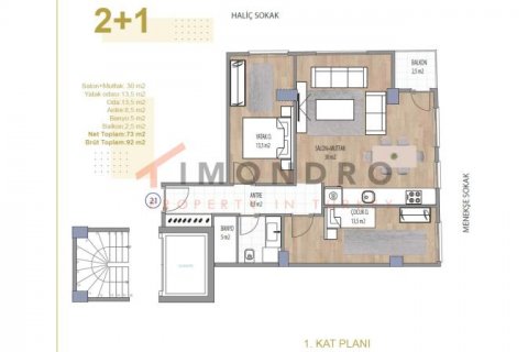 Apartment for sale in Beyoglu, Istanbul, Turkey, 3 bedrooms, 117m2, No. 192602 – photo 6