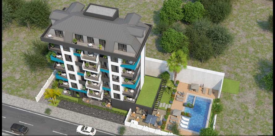 3+1 Lejlighed i Avsallar, Antalya, Tyrkiet Nr. 116043