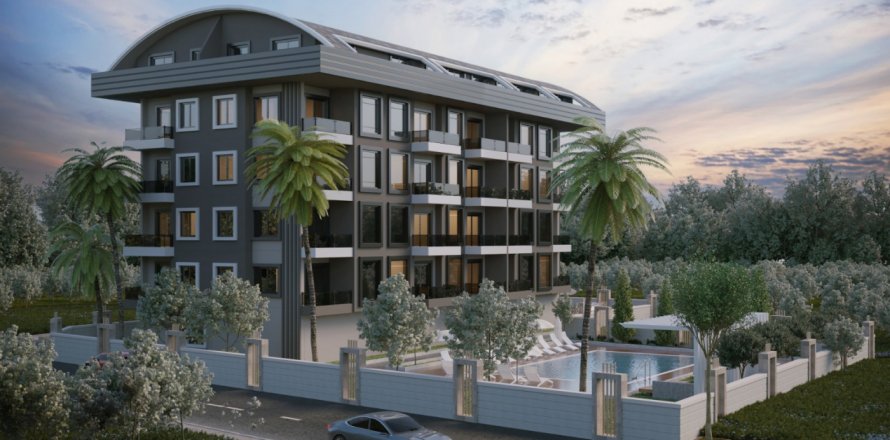 1+1 Lejlighed  i Oba, Antalya, Tyrkiet Nr. 130587