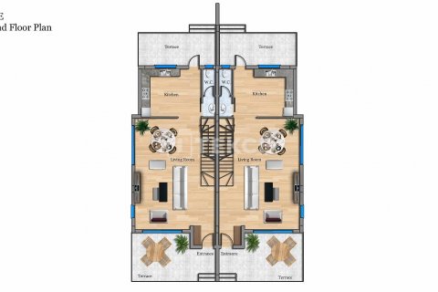 ویلا در Famagusta ، ترکیه 3 خوابه ، 240 متر مربع. شماره 49854 - 4