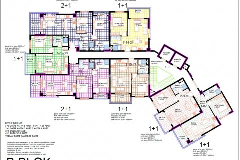 1+1 Wohnung  in Alanya, Antalya, Türkei Nr. 116979 - 18