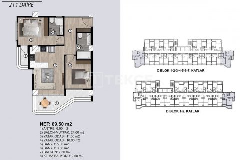 Penthouse for sale in Erdemli, Mersin, Turkey, 2 bedrooms, 123m2, No. 140851 – photo 26