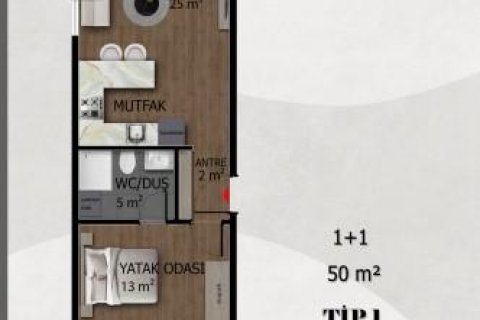 Продажа квартиры в Белеке, Анталье, Турция 2 комн., 50м2, №118100 – фото 27