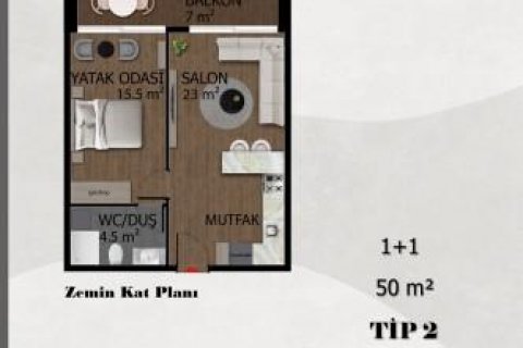 Продажа квартиры в Белеке, Анталье, Турция 2 комн., 50м2, №118100 – фото 28