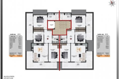 Продажа квартиры в Джикджилли, Анталье, Турция 4 комн., 139м2, №118102 – фото 25