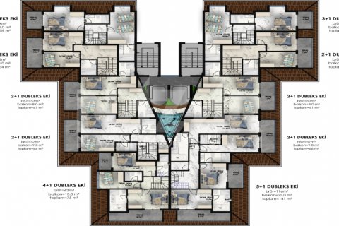 2+1 Lägenhet i Mahmutlar, Antalya, Turkiet Nr. 116718 - 29