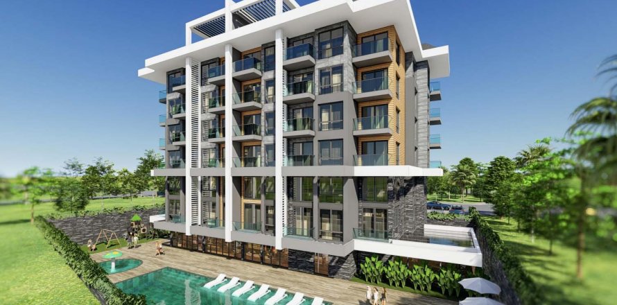 1+1 Lägenhet i Alanya, Antalya, Turkiet Nr. 117351
