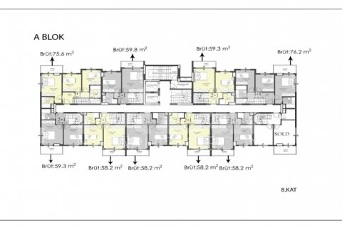 Apartment for sale in Alanya, Antalya, Turkey, 1 bedroom, 58m2, No. 116747 – photo 29