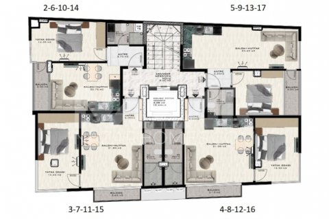 1+1 Lägenhet i Alanya, Antalya, Turkiet Nr. 116808 - 10