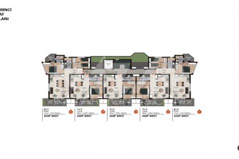 Продажа квартиры  в Оба, Анталье, Турция 1+1, 56м2, №116763 – фото 21
