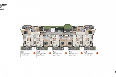 Продажа квартиры  в Оба, Анталье, Турция 1+1, 56м2, №116763 – фото 19