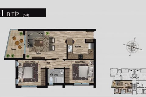 Продажа квартиры в Северном Кипре 3 комн., 79м2, №122901 – фото 14